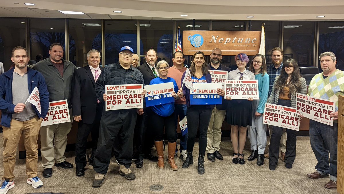 ORNJ_Official's tweet photo. Our 16th #MedicareForAll Resolution! “We must do whatever we can to remove the financial barriers that keep Americans from seeking care. Compassion is the only sensible government response, as a nation can only be as healthy as its people’s hearts &amp; minds.” Mayor Keith Cafferty! https://t.co/i5Ng6pMPj7