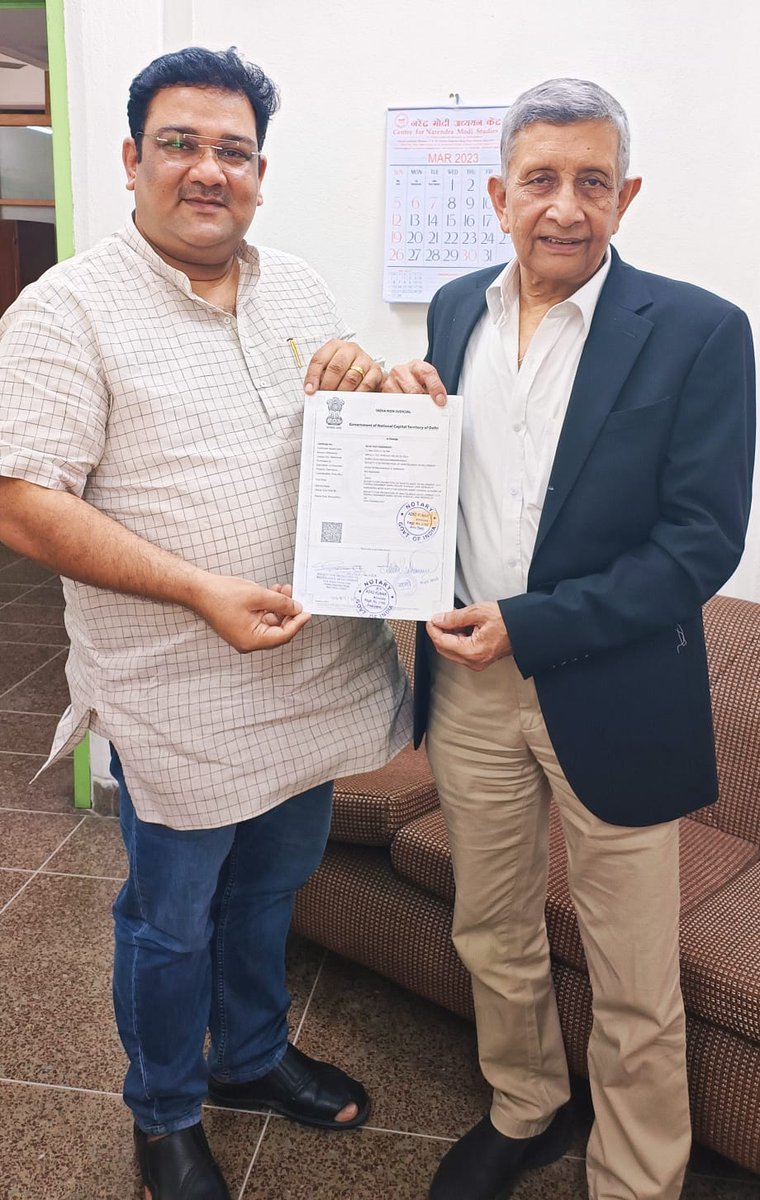 namostudies's tweet photo. Narendra Modi Adhyayan Kendra
#CNMS
Memorandum of Understanding #MoU
With SPWD, New Delhi
Area of Research - Promotion of Wasteland Development, Climate, Water (Urban & Rural), Narendra Modi's New India, NaMo Publications etc.
Period of MoU: 13 years.
#CNMS #ThinkTank #SPWD https://t.co/6qklEuDtWm