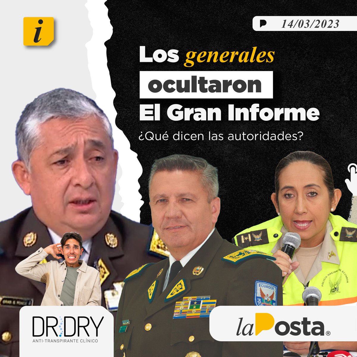 LaPosta_Ecu's tweet photo. Los tenemos en audio. Los generales Ponce (que recuerdas del caso María Belén Bernal), Vargas y Varela confesaron que sabían de El Gran Informe y se lo bajaron para cuidar al cuñado de Guillermo Lasso y, de paso, darle una manito a la mafia albanesa. ¿Qué dice el Gobierno? https://t.co/mG8FKPhXSF