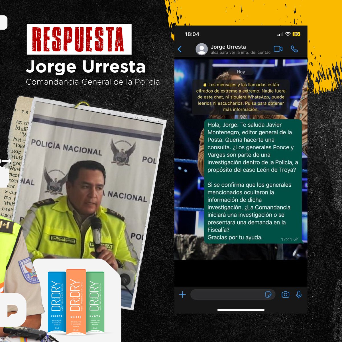 LaPosta_Ecu's tweet photo. Los tenemos en audio. Los generales Ponce (que recuerdas del caso María Belén Bernal), Vargas y Varela confesaron que sabían de El Gran Informe y se lo bajaron para cuidar al cuñado de Guillermo Lasso y, de paso, darle una manito a la mafia albanesa. ¿Qué dice el Gobierno? https://t.co/mG8FKPhXSF