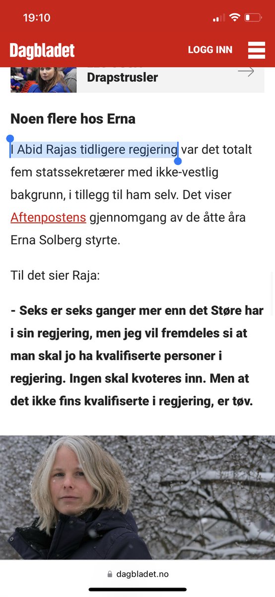Så var det ikke Abid Rajas regjering, det var visst <a href="/erna_solberg/">Erna Solberg</a> sin regjering. Same same, but different😉