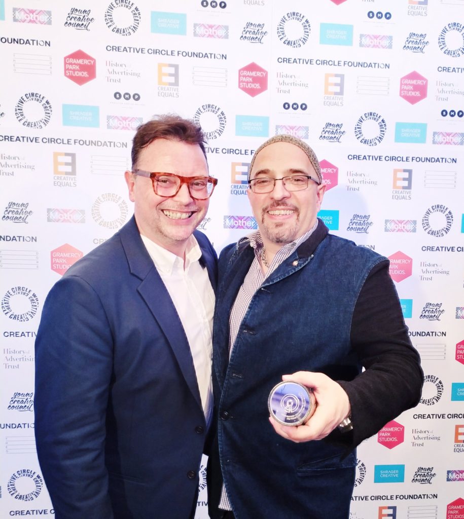 silverfishfilms's tweet photo. No Oscars just yet for us here at Silverfish Films, but we are proud of the awards we have won recognising the quality of our films.

See below our founder and managing director Mark Lucas with producer Dominic Minghella receiving our Creative Circle Award for Best Tactical Film! https://t.co/sEKh23Qqve