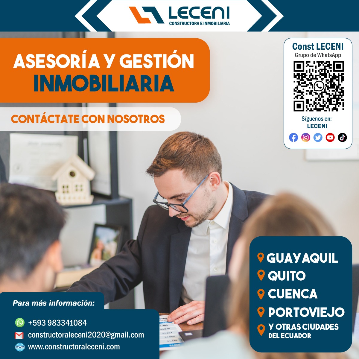 Leceni2022's tweet photo. #ConstructoraLECENI
Contamos con el más completo staff de profesionales a su disposición para satisfacer sus necesidades en materia de Asesoría.
@enrique_neptali @emiliobaratta @RafaelRomeroVas @DianaGastelum1 @almasylaszlo 

Página Web:
https://t.co/4p9RdeZRvS https://t.co/uI3mQxW2Mp