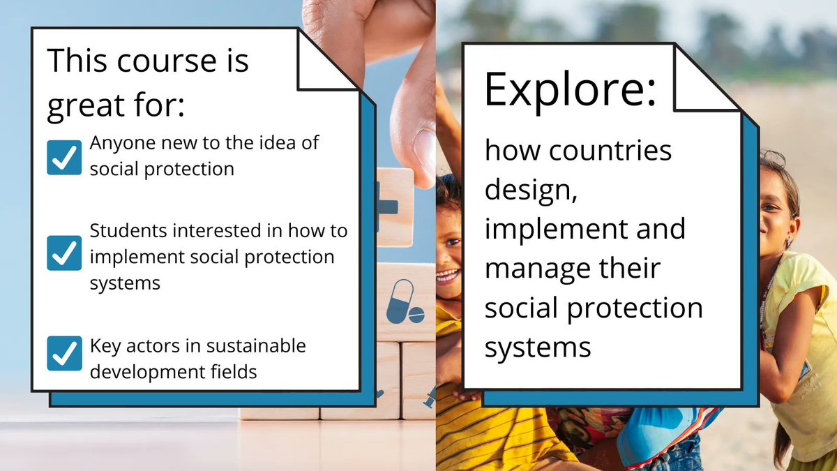 SDG_Academy's tweet photo. #CourseHighlights!
What is social protection? Why it is important in confronting the major challenges that the world is facing? Get a introduction to #SocialProtection from experts at @ilo, @DisabRightsFund, @UNICEF, and more๐ https://t.co/ePGT6cmD7U
#poverty #healthcare https://t.co/rfXxGSUz4I
