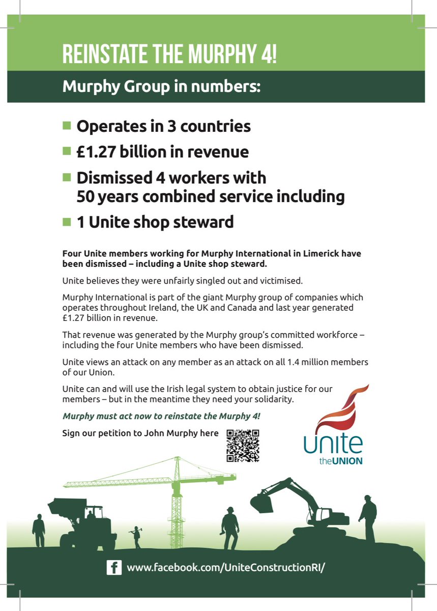 .⁦<a href="/LennyHenry/">Lenny Henry</a>⁩ in advance of your gig at the Pipeline Guild gala dinner, here is what ⁦@jmurphyandsons⁩ have been up to.

After a weekend of superb solidarity from loads of celebs, can we ask that you do the same for the Murphy 4?

#ReinstateTheMurphy4