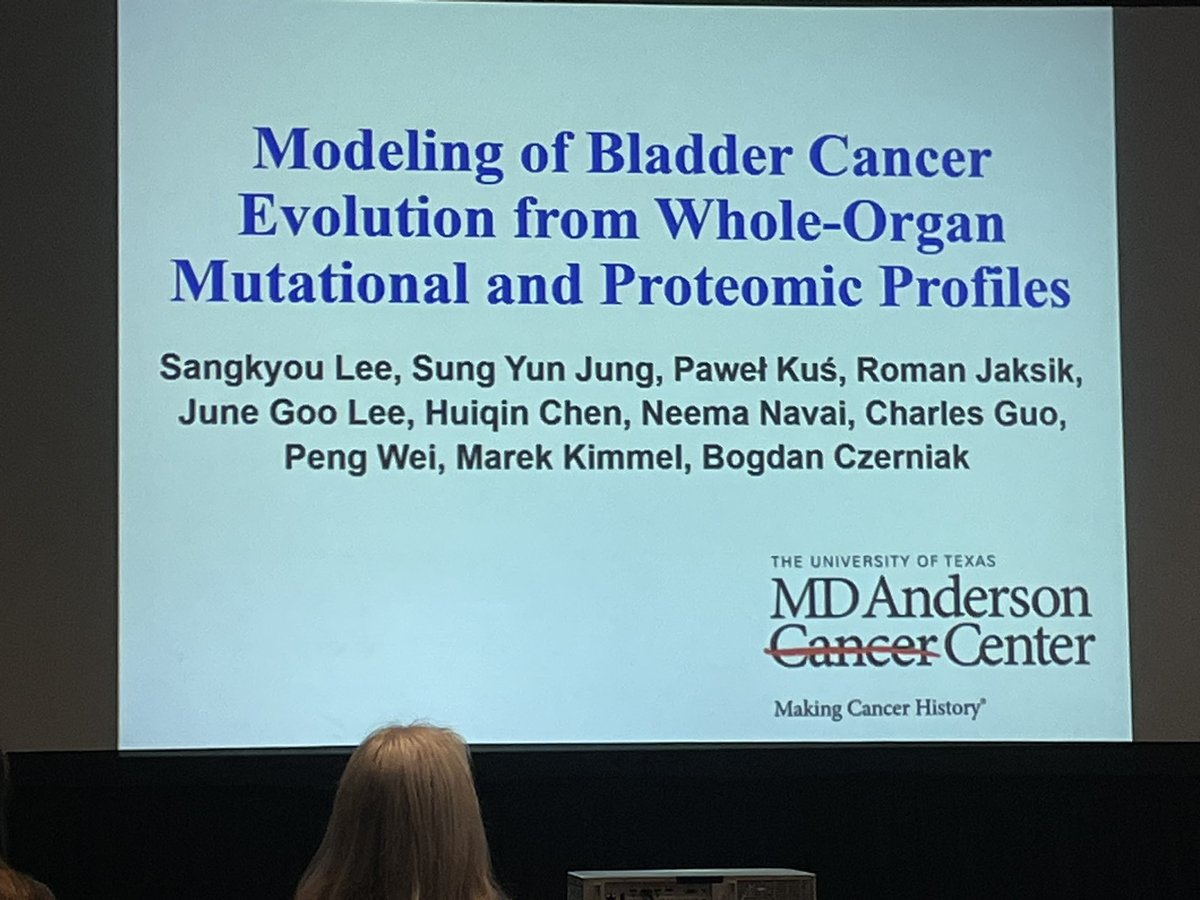 #uscap2023 Dr. Czerniak from the GU group presenting modeling of bladder cancer evolution