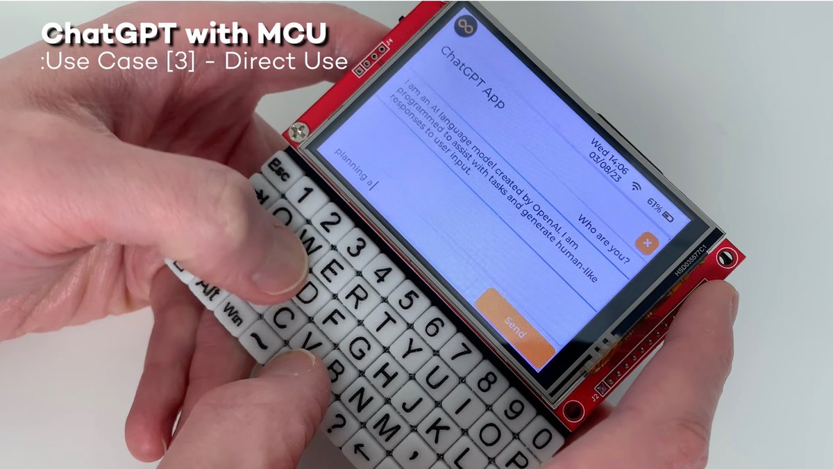 MicrochipMakes's tweet photo. This new library brings ChatGPT to your Arduino boards: https://t.co/4VVNAbZFgs https://t.co/RD7zVOuR0T