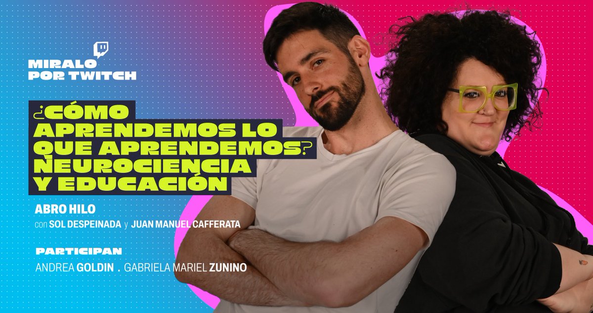 andre.goldin (@andregoldin) on Twitter photo Hoy, 🧠💙 a las 20 h por <a href="/TV_Publica/">TVP</a> y <a href="/TECTVOficial/">TEC</a> #abrohilo con <a href="/cafferatajm/">Juan Manuel Cafferata 🙆♂️</a> y <a href="/sol__despeinada/">Sol Despeinada 🥕</a>
twitch.tv/tvpublica/sche…
<a href="/utditella/">Universidad Torcuato Di Tella</a>
<a href="/CONICETDialoga/">CONICET Dialoga</a>
<a href="/Exp_Ciencia/">Expedición Ciencia</a> Hoy, 🧠💙 a las 20 h por <a href="/TV_Publica/">TVP</a> y <a href="/TECTVOficial/">TEC</a> #abrohilo con <a href="/cafferatajm/">Juan Manuel Cafferata 🙆♂️</a> y <a href="/sol__despeinada/">Sol Despeinada 🥕</a>
twitch.tv/tvpublica/sche…
<a href="/utditella/">Universidad Torcuato Di Tella</a>
<a href="/CONICETDialoga/">CONICET Dialoga</a>
<a href="/Exp_Ciencia/">Expedición Ciencia</a>