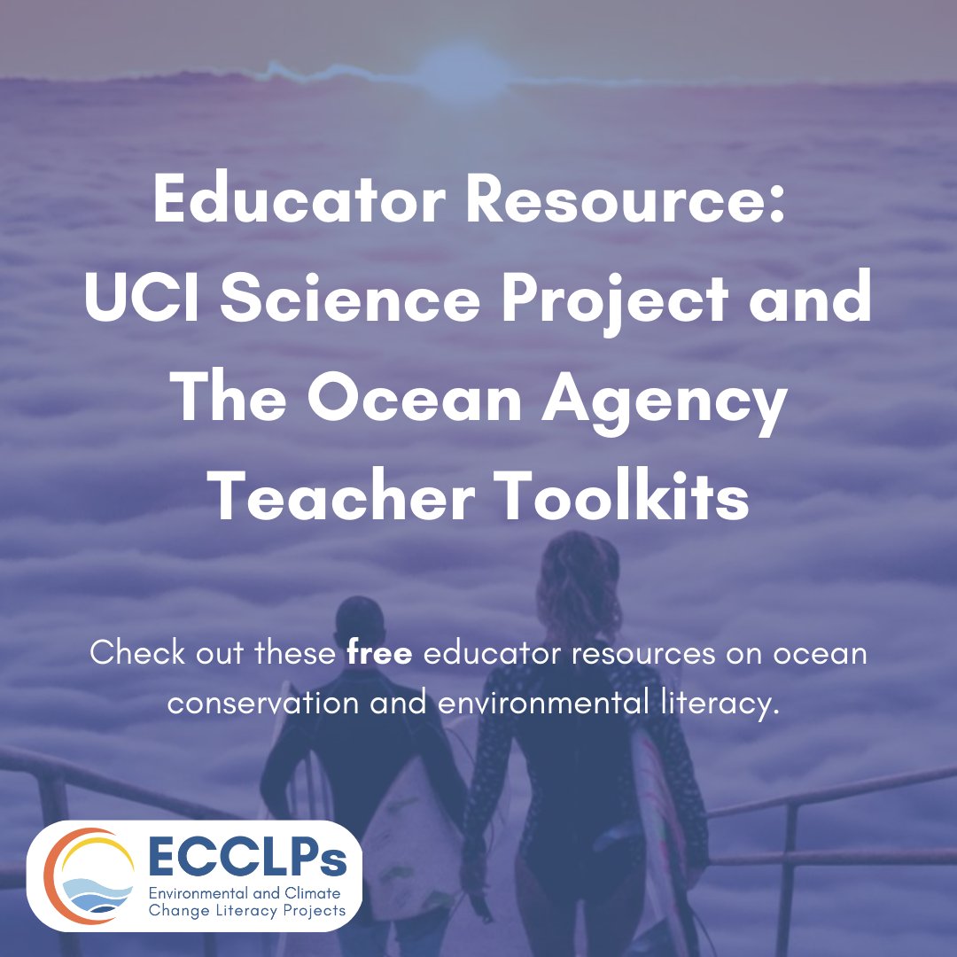 Environmental and Climate Change Literacy Projects (@ecclps) on Twitter photo Check out these free educator resources on ocean conservation and environmental literacy from the <a href="/irvine_sp/">UCI Science Project</a> and their recent collaboration with <a href="/theoceanagency/">The Ocean Agency</a> and <a href="/Adobe/">Adobe</a>.
Lessons 👉 bit.ly/UCISPTOALESSONS
Adobe Article 👉 bit.ly/UCISPADOBE Check out these free educator resources on ocean conservation and environmental literacy from the <a href="/irvine_sp/">UCI Science Project</a> and their recent collaboration with <a href="/theoceanagency/">The Ocean Agency</a> and <a href="/Adobe/">Adobe</a>.
Lessons 👉 bit.ly/UCISPTOALESSONS
Adobe Article 👉 bit.ly/UCISPADOBE