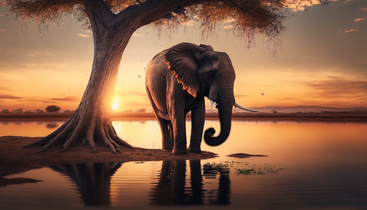 Shaunn84's tweet photo. #Elephant #bigfive #photo #photography #photooftheday #AIArtwork https://t.co/n12VzZxXfQ