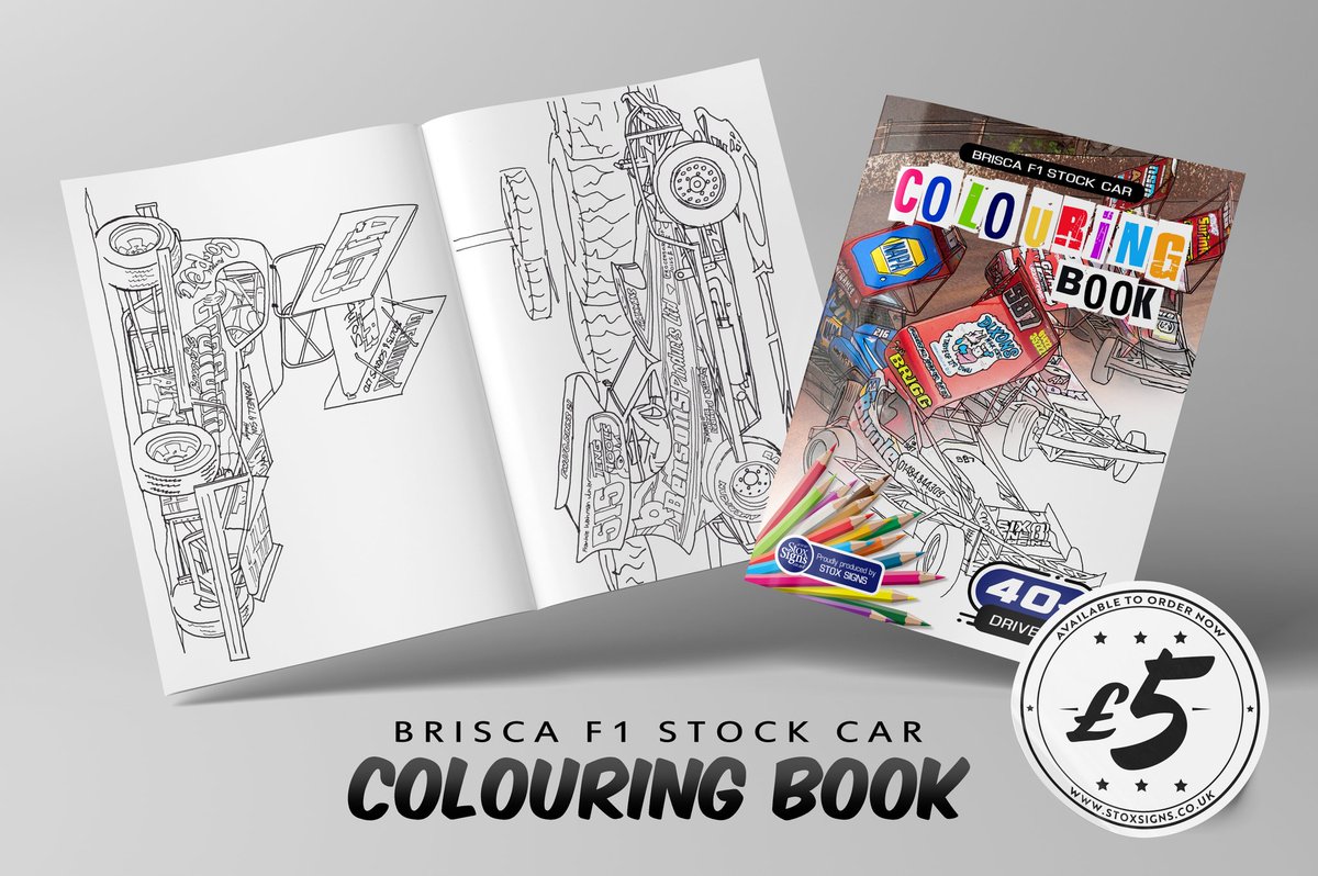 Introducing our brand new colouring book!

Available here: stoxsigns.co.uk/product-catego…

A full colouring book loaded with over 40 drivers all hand drawn and ready to colour.

 #briscaf1 #colouringbook #stockcarracing #colouringpencils #crayons