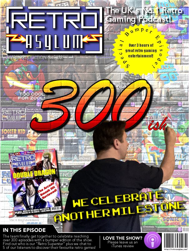 The Retro Asylum (@theretroasylum) on Twitter photo The team finally get together to celebrate reaching over 300 episodes with a bumper edition of the show. Find out who is our “Retro Superstar” plus we chat to 5 of our listeners to discover their favourite retro games! traffic.libsyn.com/secure/retroas… #RetroComputing #RETROGAMING #podcast The team finally get together to celebrate reaching over 300 episodes with a bumper edition of the show. Find out who is our “Retro Superstar” plus we chat to 5 of our listeners to discover their favourite retro games! traffic.libsyn.com/secure/retroas… #RetroComputing #RETROGAMING #podcast
