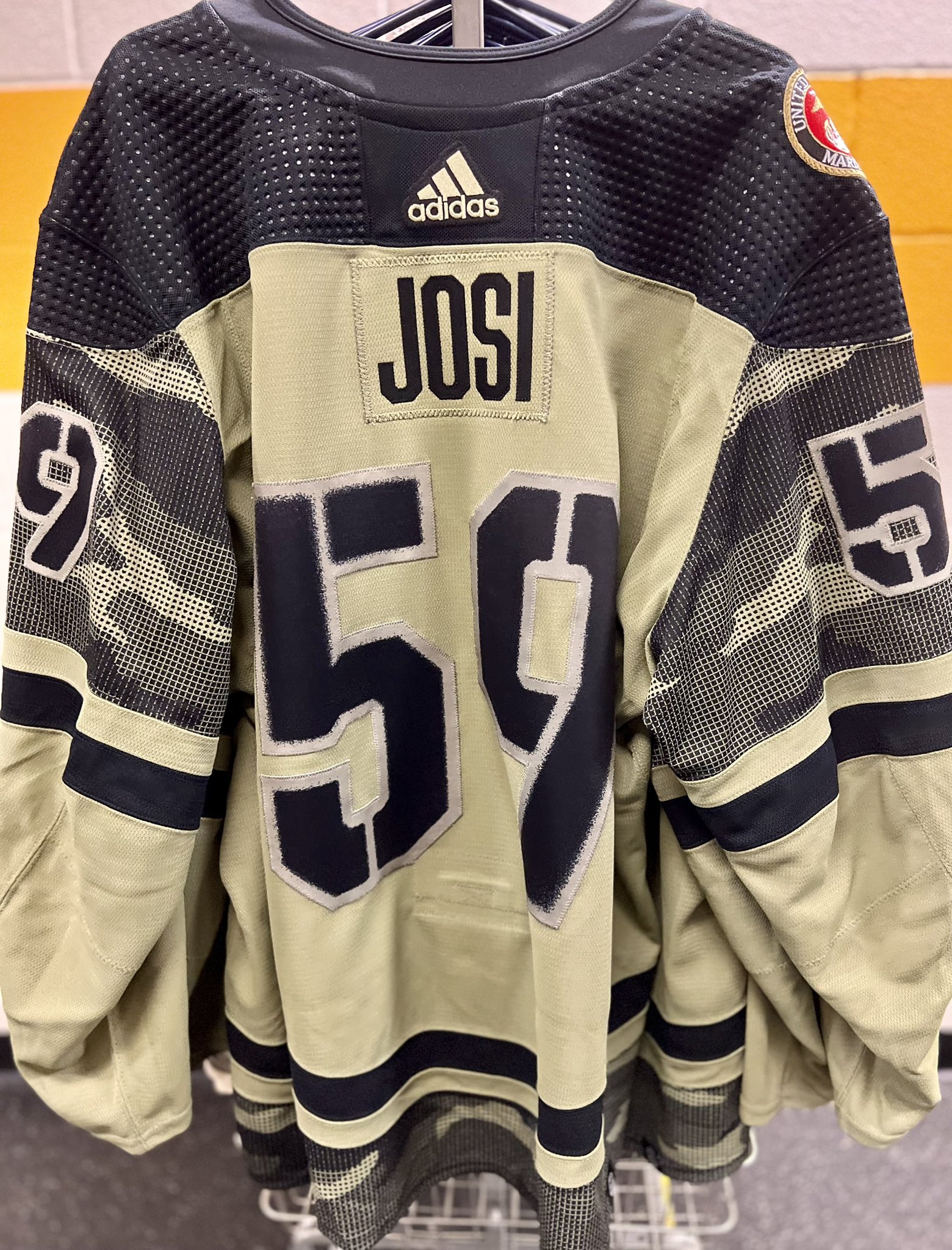 Preds Foundation on X: Tonight the @PredsNHL will wear specialty military  jerseys during warm-ups! Each jersey features a patch from a different  branch of the armed forces! Text Preds to 76278 to
