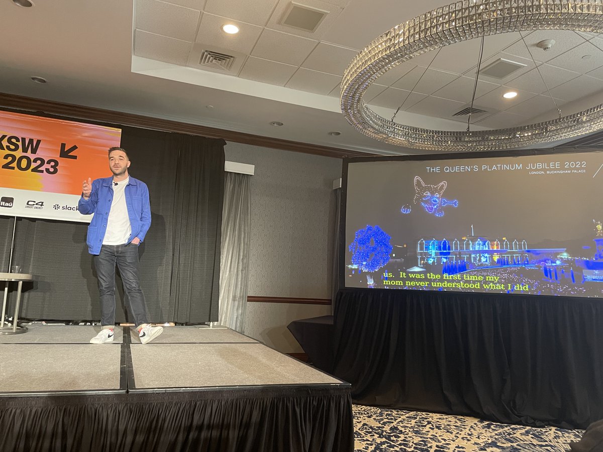 #Top5 talks <a href="/sxsw/">SXSW</a> by <a href="/Skymagicdrones/">SKYMAGIC Drone Shows</a> explaining how the SkiesNoLimits and the World's Largest canvas to #PLAY in. #drones #LaserDrones #drones2drones #PyroDrones <a href="/HavasMediaNA/">Havas Media North America</a> <a href="/HavasMediaGroup/">Havas Media Group</a> @HavasGroup