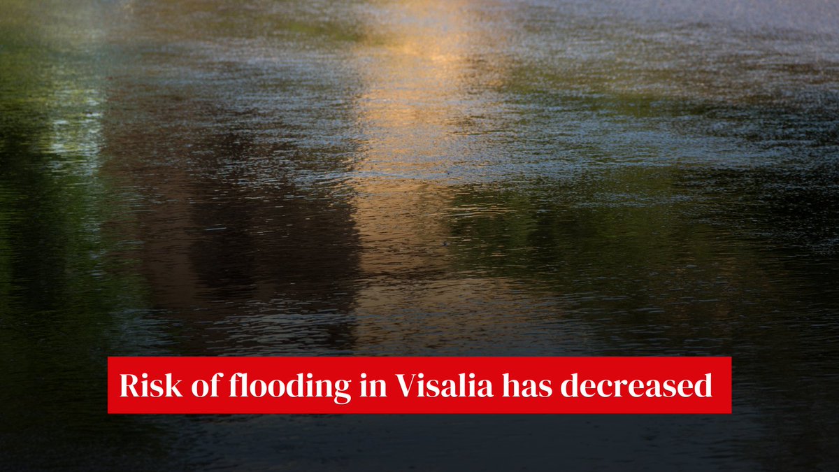 Good Update! 📢 Fortunately, a change in water flow is now expected by the U.S. Army Corps of Engineers and the chances of flooding in most areas of Visalia have decreased. No evacuations are anticipated at this time!

Visit visalia.city/emergency to learn more.