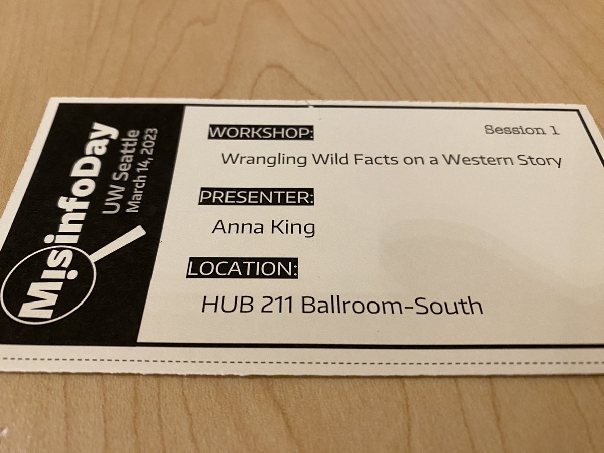 AnnaKingreports's tweet photo. So fun to talk about Ghost Herd podcast and journalism with co-presenter and editor @jgates62!!!

#misinformationday23 https://t.co/2DAhTddqIs