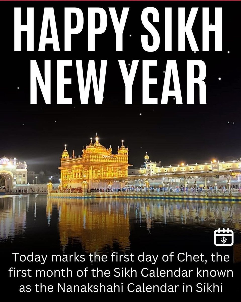 deepmathematics's tweet image. Today marks the beginning of the Sikh New Year. The Sikh calendar aligns with the Bikrami sammat calendar which started 57 years prior to the current Gregorian calendar. Happy new year to all who are celebrating.  💛