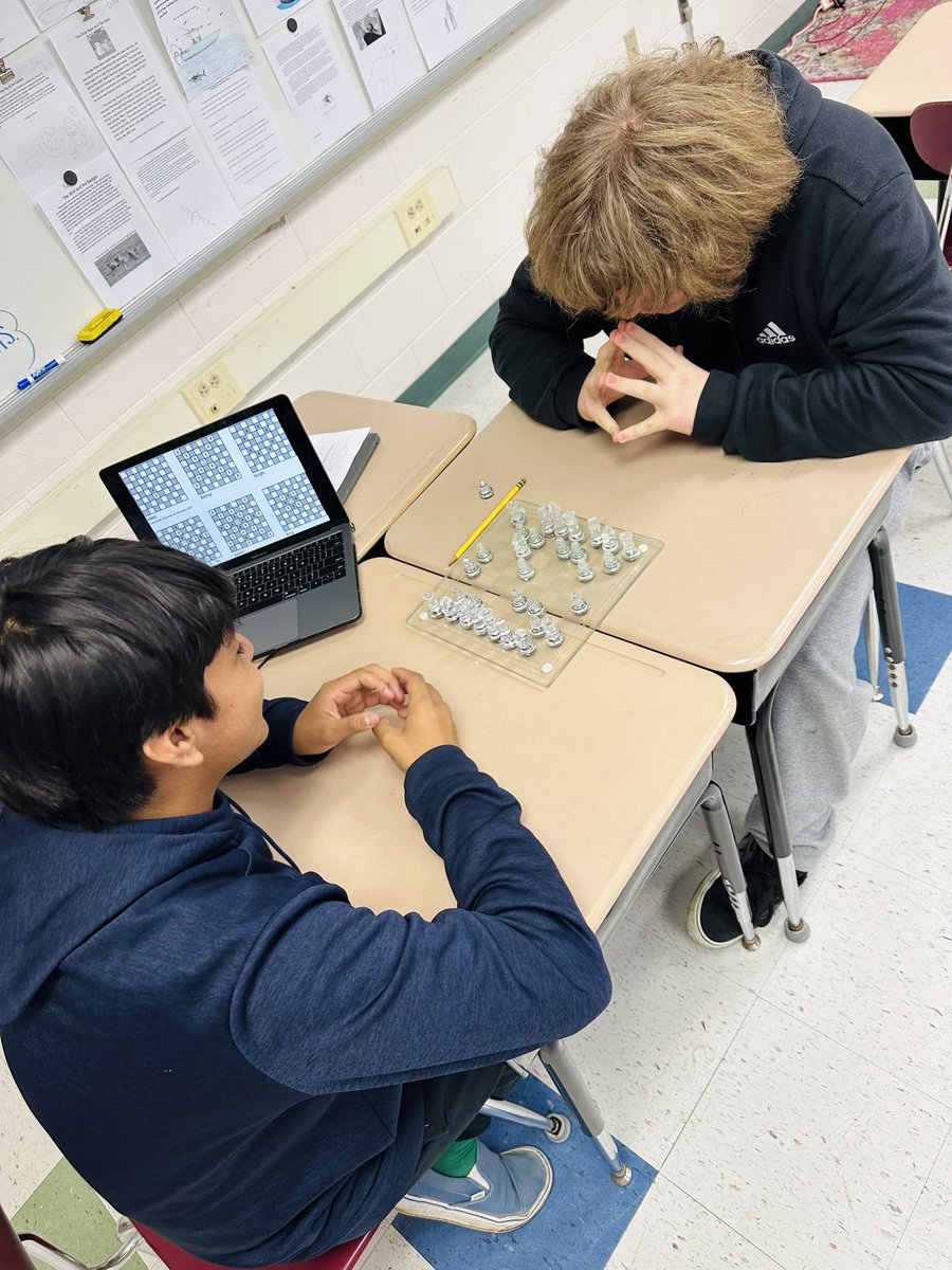 Did you know that chess originates from #AncientIndia? My 8th graders love chess and a friendly competition. I’m so happy I could incorporate their interests into our current unit while strengthening their cognitive skills and making connections to history. 😎🌎♟️ #WeRBeach