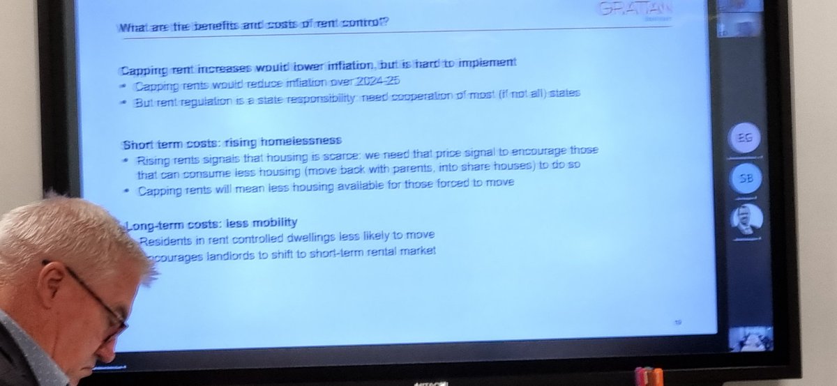 ACTShelter's tweet image. Followers, what are your thoughts on #rentcontrol ? Slide courtesy of  @GrattanInst - Thank you @BrendanCoates for sharing your insights this morning with @NationalShelter council #FutureFund #tenants #rentalaffordability #acutehousingneed
