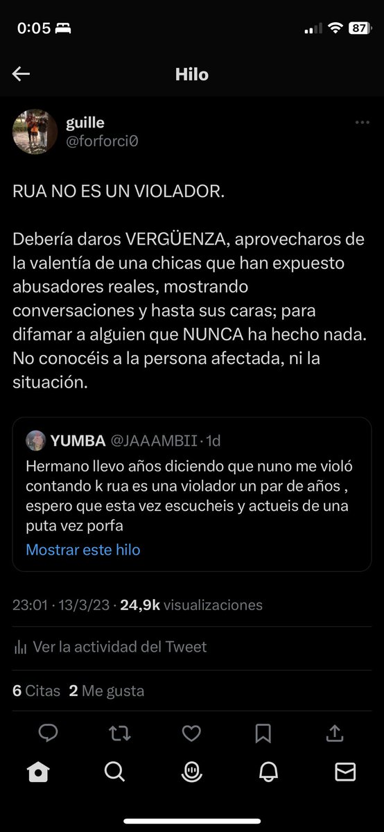forforci0's tweet photo. Este es el hilo original. Lo voy a borrar y dejar estas capturas aquí. Mañana hablamos sobre ello. No quiero que nadie más se lo encuentre y se crea lo que pone ahí. https://t.co/LPrkOqnako