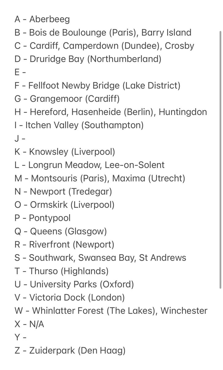 Three letters to go on the <a href="/parkrun/">parkrun 🌳</a> alphabet challenge.. 👀🔠