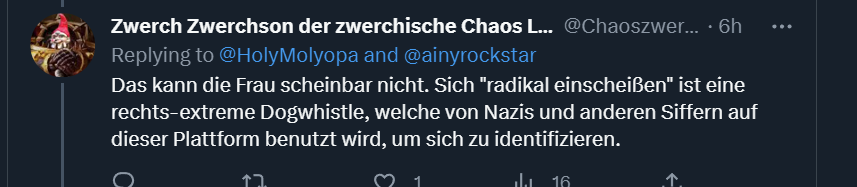 einscheißen ist rechts