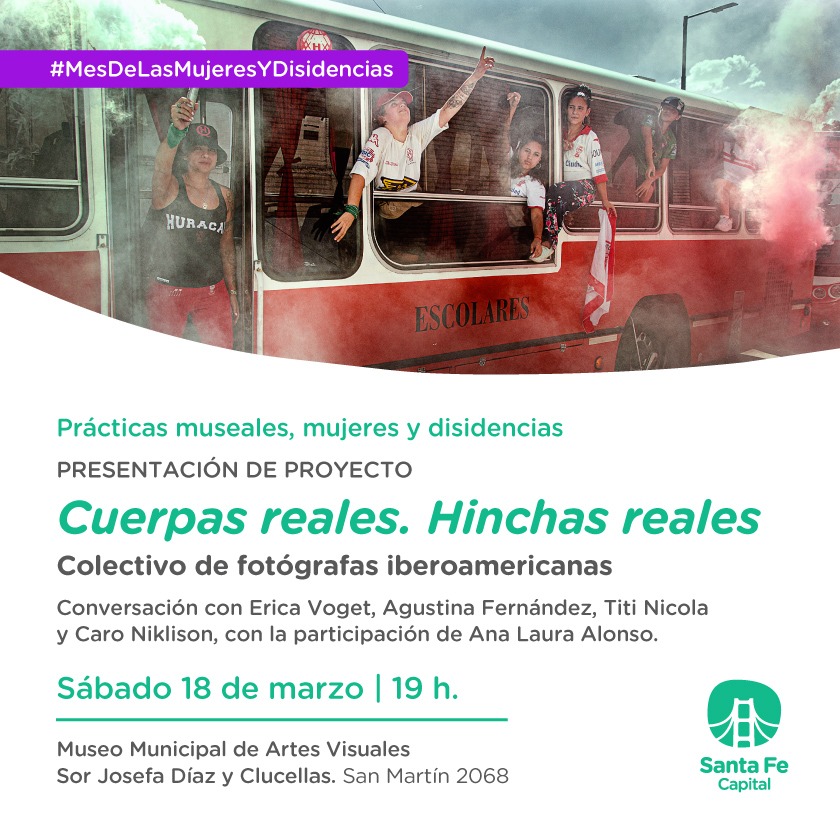 #SantaFe allá vamos !
📸 El sábado 18 - 19hs conversatorio + proyección en Santa Fe. 
⚽ Fotografía Futbol Feminismo

<a href="/_SantaFeCapital/">Santa Fe Capital</a> <a href="/TitiNicola/">Titi Nicola</a> <a href="/ericavoget/">Erica Voget</a> #cuerpasreales