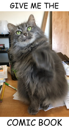 HarvLovesComics's tweet photo. #CatsOfTwitter #CatsAreFamily #catlovers #comicbooks https://t.co/2gXX0akTJp