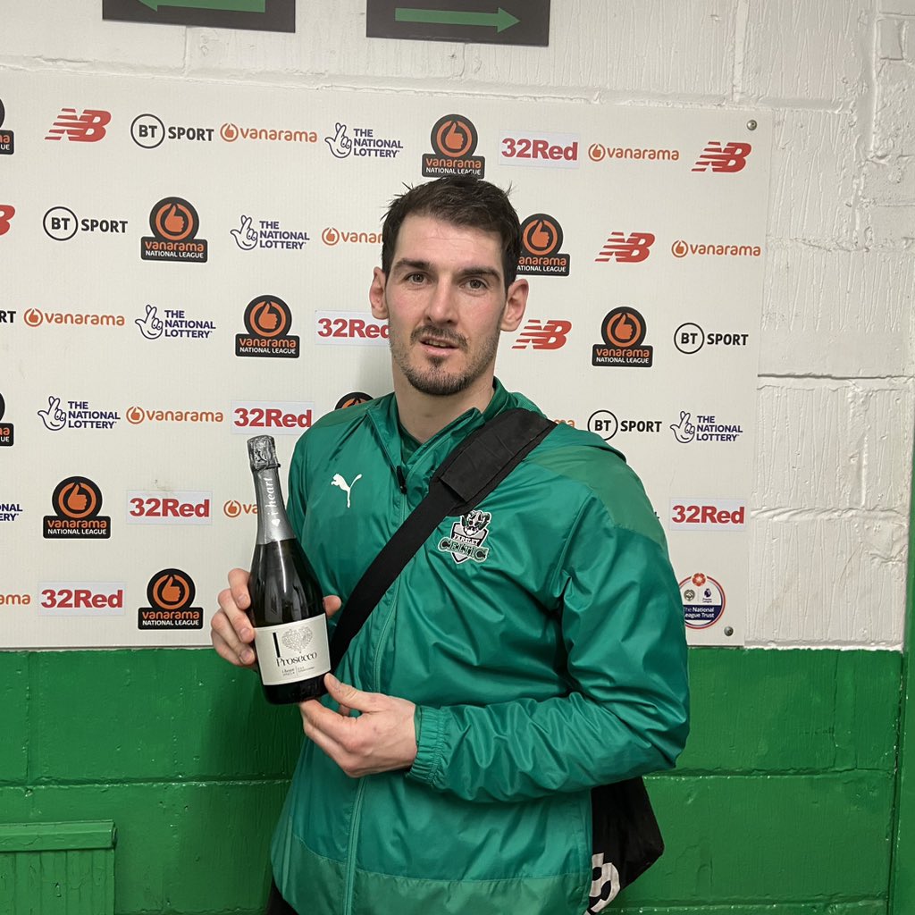 FarsleyCelticFC's tweet photo. On his 300th Farsley appearance, @clayton800 (sponsored by @mel_ltd) is your House of Wine Player of the Match 🙌

#CeltArmy https://t.co/kovMK67jpD
