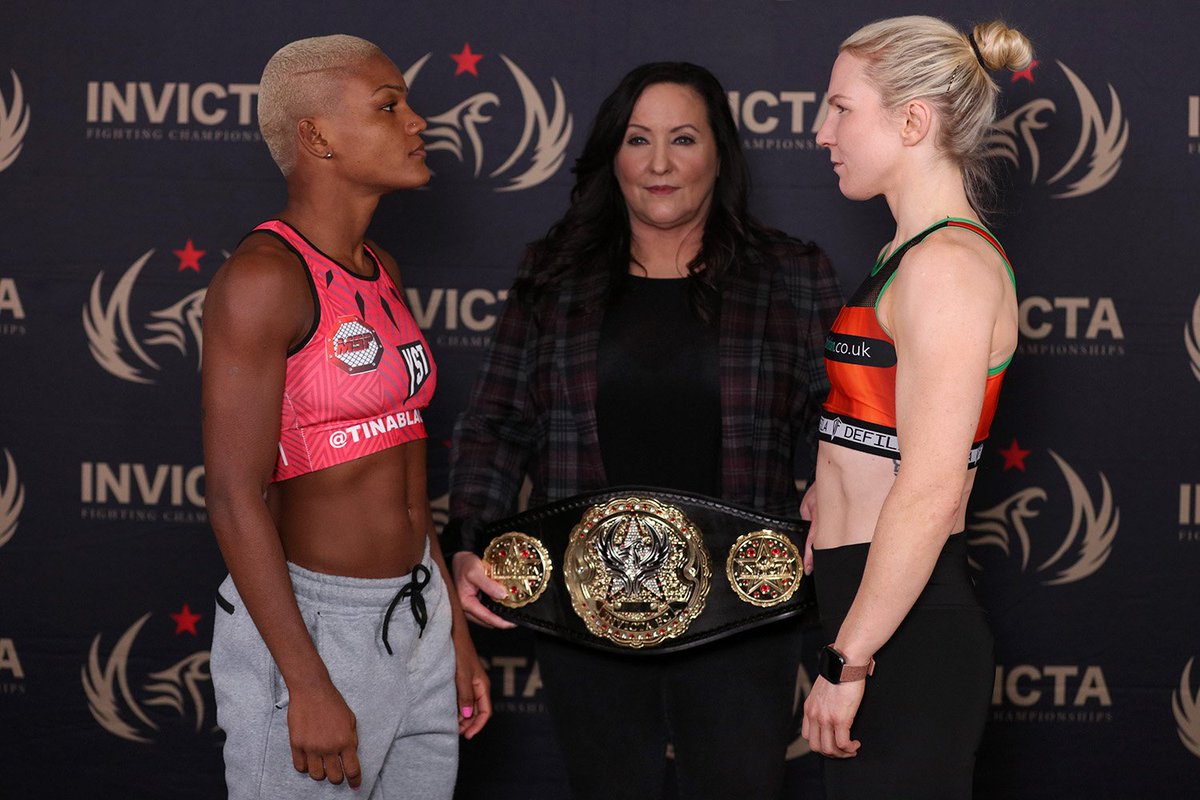 shanknapp's tweet photo. The belt is on the line in an amazing main event to headline a really compelling #InvictaFC52 card from top to bottom. See you tomorrow at REELWORKS Denver! https://t.co/Toc5xM0YPa
