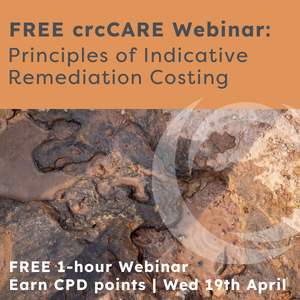 crcCARE's tweet photo. Join our FREE 1-hour webinar packed with insights on how to estimate the indicative costs of engineering and process-based remediation - AND earn CPD points ✅ Don't miss out, sign up now! https://t.co/L8Ma3hQJ20

Wednesday 19 April 2023 | 3:00 pm – 4:00 pm AEST | Via Zoom https://t.co/Ss2pZ6b0fx