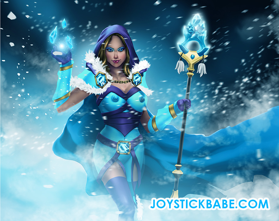 joystickbabeart's tweet photo. Dota2 Crystal Maiden NSFW https://t.co/3GnaUHEe6e