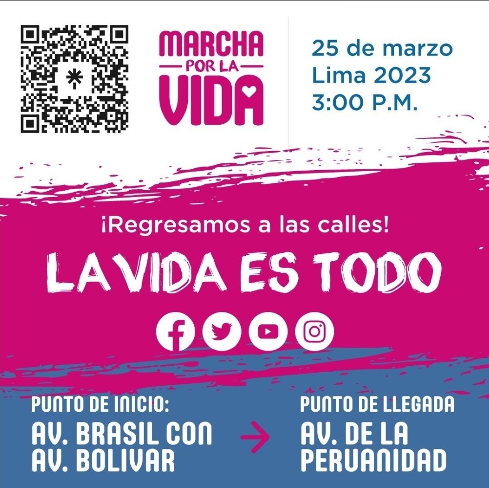 VanyaThais's tweet photo. ¡Cada vez falta menos para la @MarchaVidaLima este #25M! 
Estamos muy emocionados por volver a tomar la calle en defensa del niño por nacer y necesitamos voluntarios.
Si quieres ser un voluntario por la vida, llena este formulario: 
https://t.co/EGtsoFezX6 https://t.co/PYXFGlHx1E