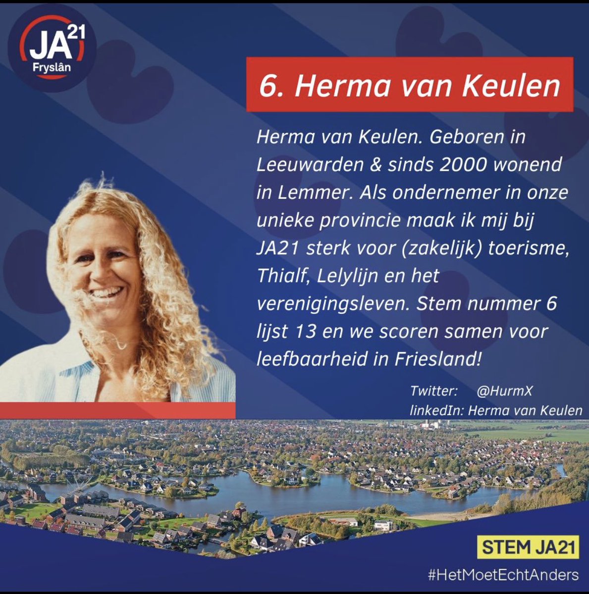 Stemadvies Provinciale Staten Friesland Lijst 13 nr 6 🏀⚽️💪 <a href="/JA21Fryslan/">JA21 Fryslân</a> #PS2023 #Thialf #leefbaarheid #verenigingen #sport #toerisme #horeca #Lelylijn #Leeuwarden #Lemmer #bredewelvaart