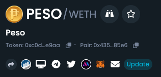 pesocoin_'s tweet photo. Our Token informations have now been updated! Big thanks to @DEXToolsApp. 

https://t.co/SII9IDr1tU

#PESOARMY $PESO #PESO https://t.co/O6BrI6K64F
