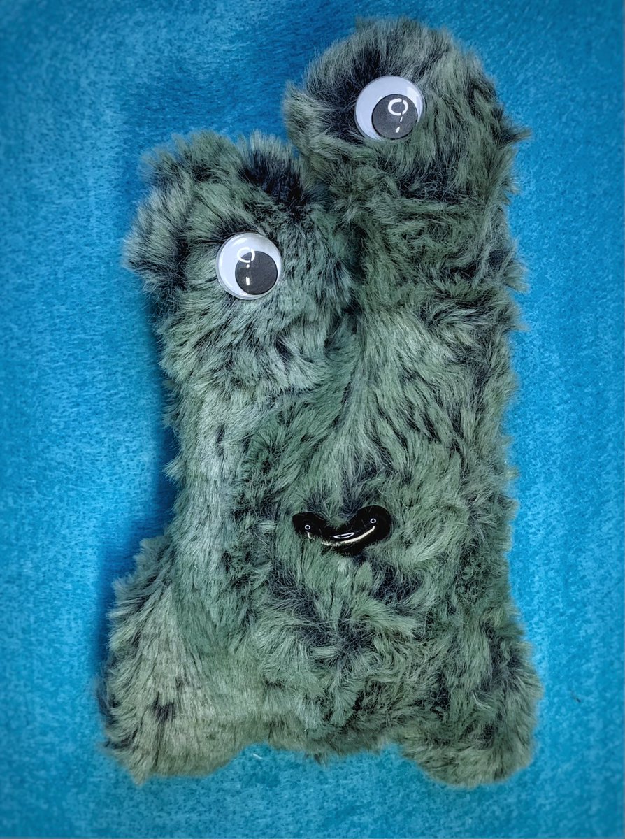 Christinelkemp8's tweet photo. March I’m going all out monster themed for our grab and go plushie kits @upennlib Two toned minky fur and googly 👀 https://t.co/Grtgl7EheY