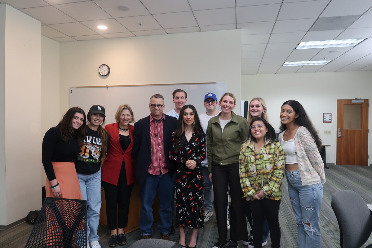 NadiaMuradBasee's tweet photo. I am so happy to be back at @ChapmanU to engage with students, faculty, and the community. This week I’ll be talking with students in journalism, philosophy, law, and others about peace, justice, and accountability. https://t.co/Aco1YbxSQI