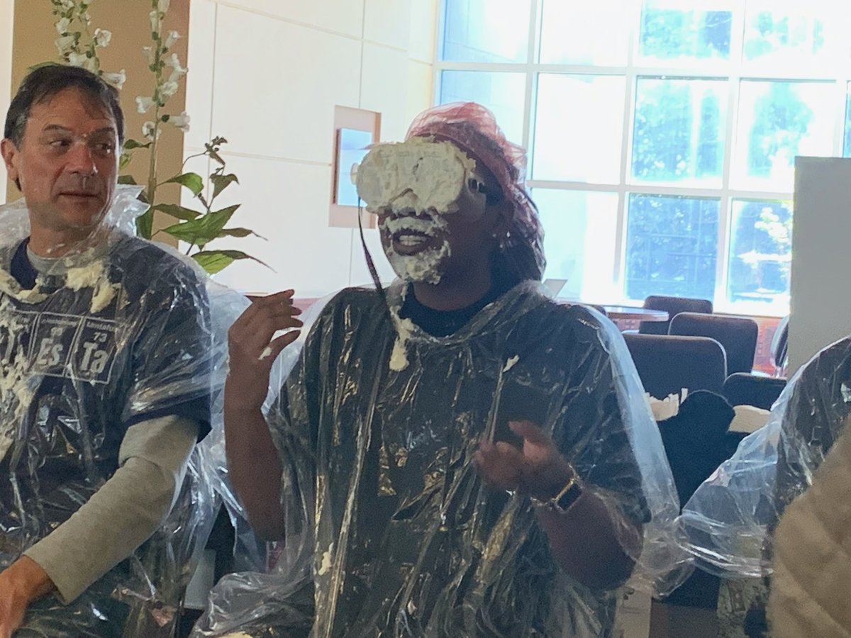 In celebration of π Day: Pie a STEM professor and the proceeds go to a STEM Club. I must say, it’s the look of satisfaction on her face during the FIRST pie for me. Yup, she purchased 🥧🥧. 30 minutes later, she listened to me lecture on memory.