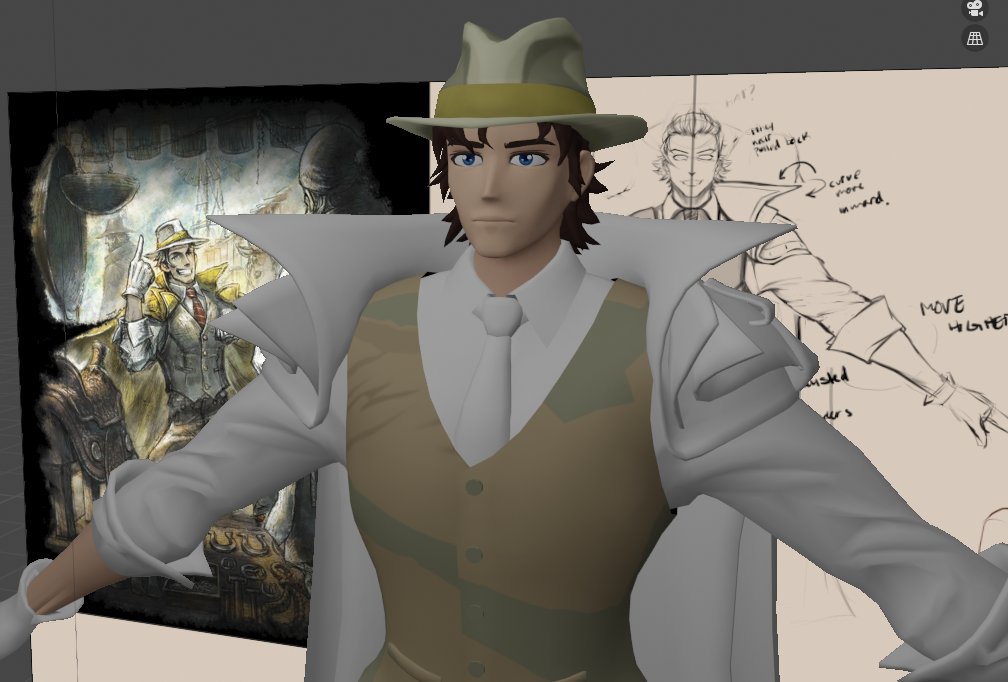 mandibles0322's tweet image. pistachio update, texturing and rigging soon #OctopathTraveler2 #partitio