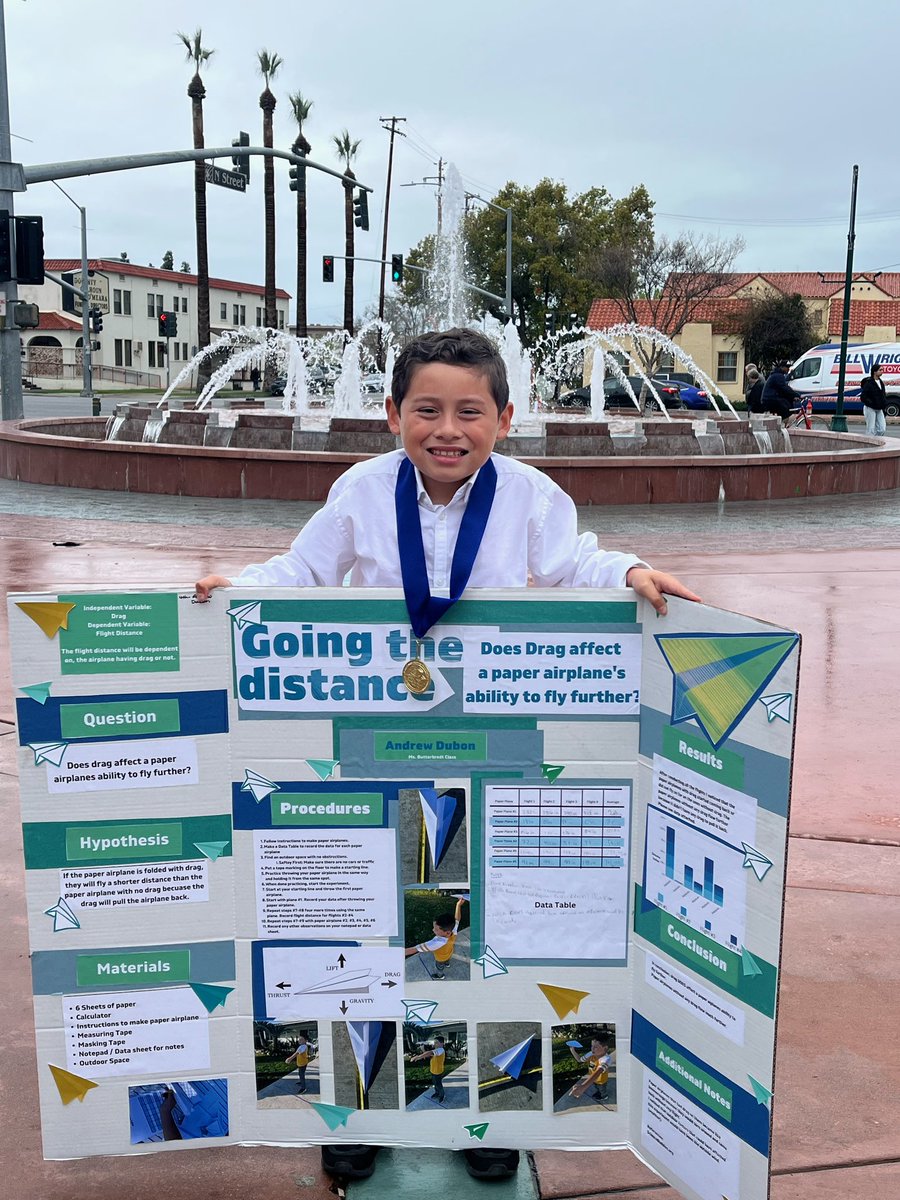 We are so excited and proud that one of our students took first place 🥇 in 2023 Kern Regional Science Fair for 4th grade Aerodynamics!  <a href="/sandrinisaints/">Sandrini Elementary</a>  <a href="/PBVUSD/">Panama-Buena Vista Union School District</a> #WeArePBV