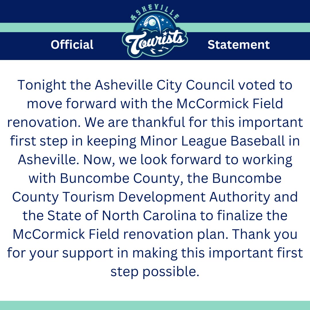Asheville Tourists tweet media