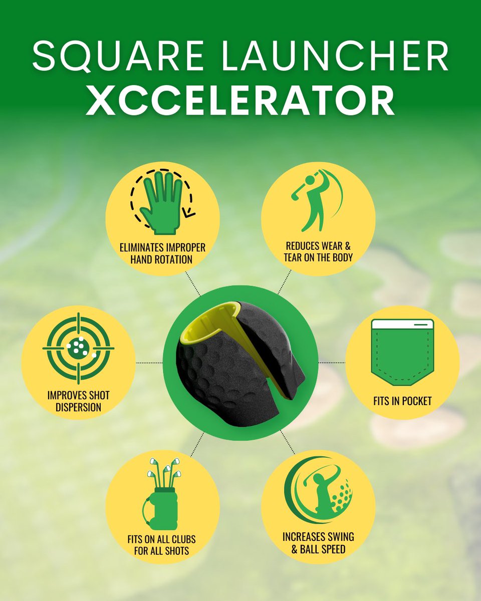 SquareLauncher's tweet photo. All the swing corrections &amp; positive improvements the Square Launcher Xccelerator can bring your golf game! Click the link in bio to join our campaign ⛳️ https://t.co/10MAicRb3U