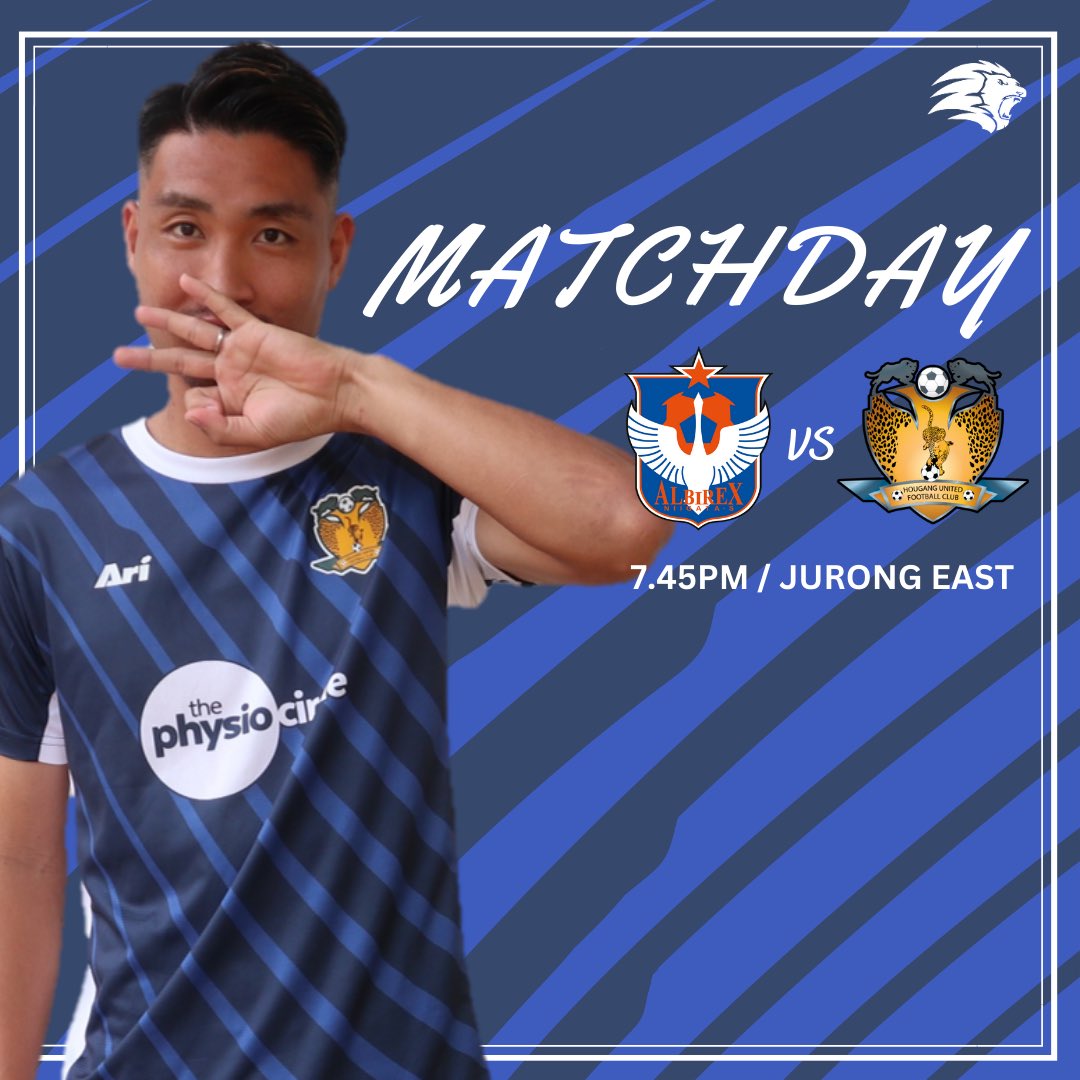 HougangUnited's tweet photo. 🔵𝑴𝑨𝑻𝑪𝑯𝑫𝑨𝒀 🔵

🆚 @ALB_S_FC 
🏟️ Jurong East Stadium
🏆 @SGPremierLeague 
⏱️ 7.45pm
📺 Watch LIVE on @SGPremierLeague YouTube, Singtel Ch 111, Starhub Ch 202 and Mediacorp meWATCH

#HGFC #1H1H #SPL #ALBHOU https://t.co/pUaK2MYtl9