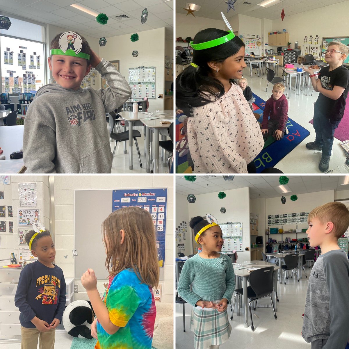1st graders <a href="/HovatterES/">Hovatter Elementary</a> have been learning about careers. Last week they played "Career Hedbanz" working with partners to give clues on careers. Clues included what tools are used, clothing worn, what service is provided, what skills and interests are needed, etc <a href="/LCPS_Counseling/">LCPSSchoolCounseling</a>