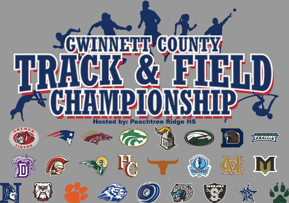 PEACHTREE RIDGE HIGH SCHOOL WILL BE THE HOST OF THE 2023 GWINNETT COUNTY TRACK &amp; FIELD CHAMPIONSHIP ON MARCH 25TH &amp; 27TH.

        GET YOUR SHIRT AT THE MEET, 
                           PRICES ARE ⬇️

$25 - SHORT SLEEVE
$30 - LONG SLEEVE
$40 - HOODIE