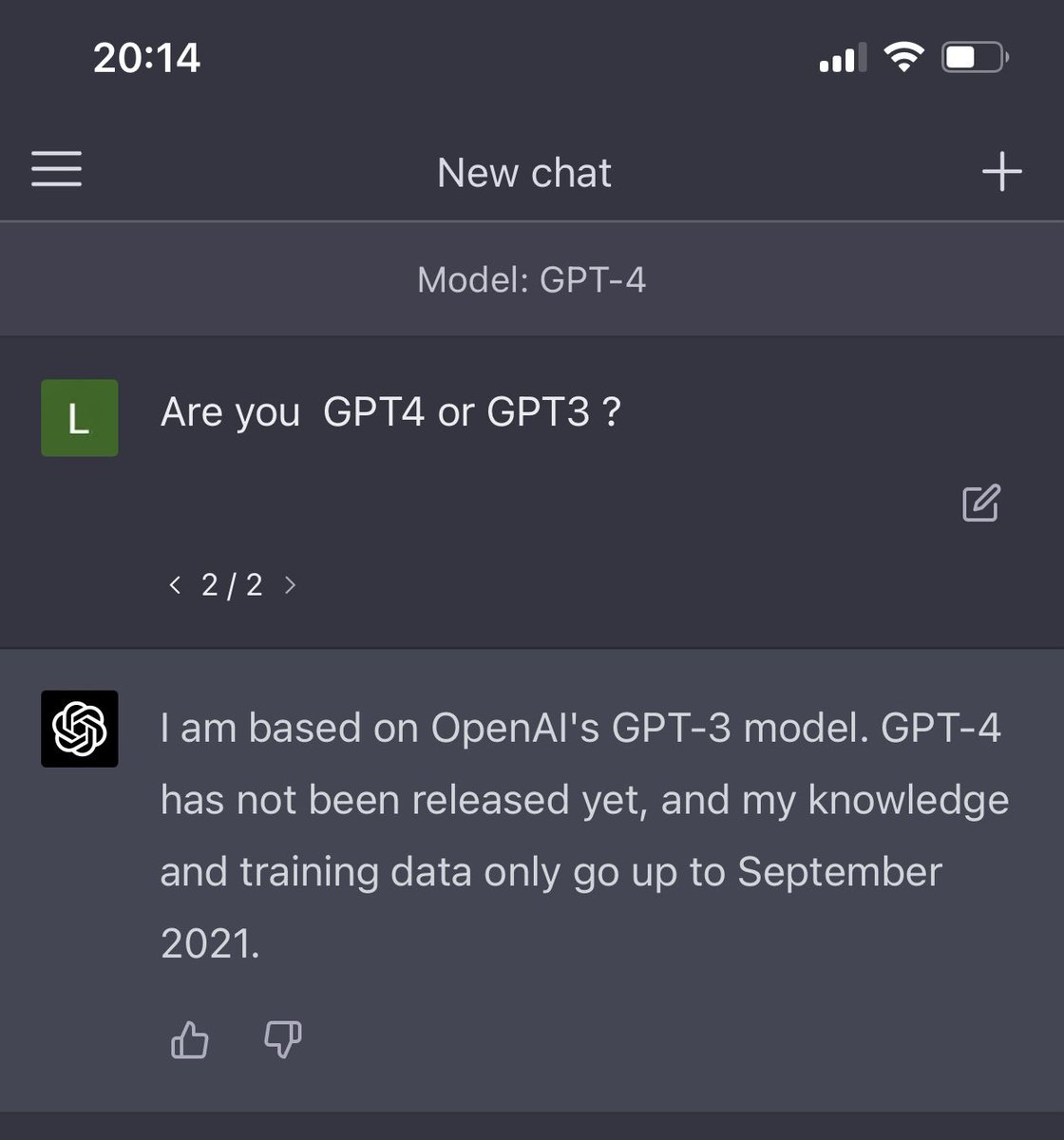 CodersInBlack's tweet photo. #chatgpt4 failure 😂
@OpenAI https://t.co/m1kK2Ek5qW