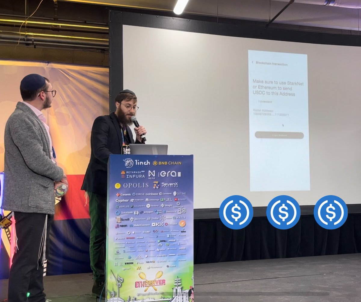 @Circle is one of DeFi's core pillars and foundations and an enabler of great innovation today and tomorrow. 

It is therefore an awesome honor and privilege to win the “**Embed Streaming USDC Payments into your App**” bounty award from @Circle at <a href="/EthereumDenver/">ETHDenver 🏔🦬🦄</a> 2023!