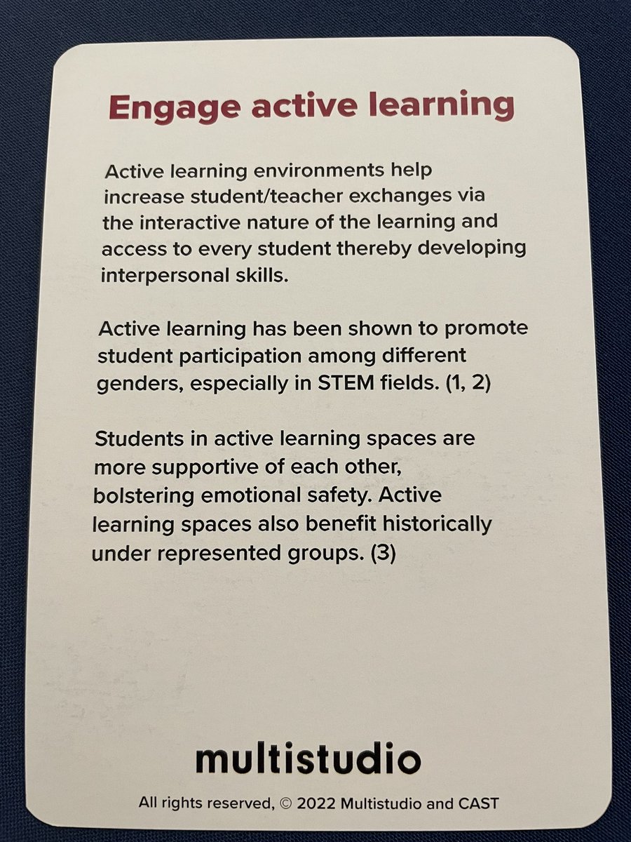 Jana Parker (@janacparker) on Twitter photo Utilizing #UDL framework connecting accessibility, equity, and individuality to space design strategies. <a href="/multistudio_/">Multistudio</a>#UDLIRN Utilizing #UDL framework connecting accessibility, equity, and individuality to space design strategies. <a href="/multistudio_/">Multistudio</a>#UDLIRN