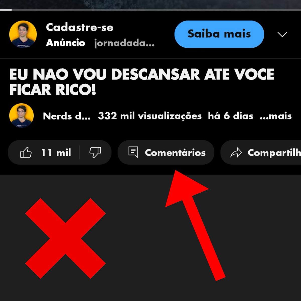 Raposahd's tweet photo. @TeamYouTube @TeamYouTube Sim! Esse problema ocorre em TODOS os canais! Inclusive até em postagens como as da guia comunidade! E sim meu app do Youtube está atualizado! Porem desde que o botão de comentários foi movido para cima (ao lado do botão de like) esse erro começou a aparecer! https://t.co/vmovxJq9Rz