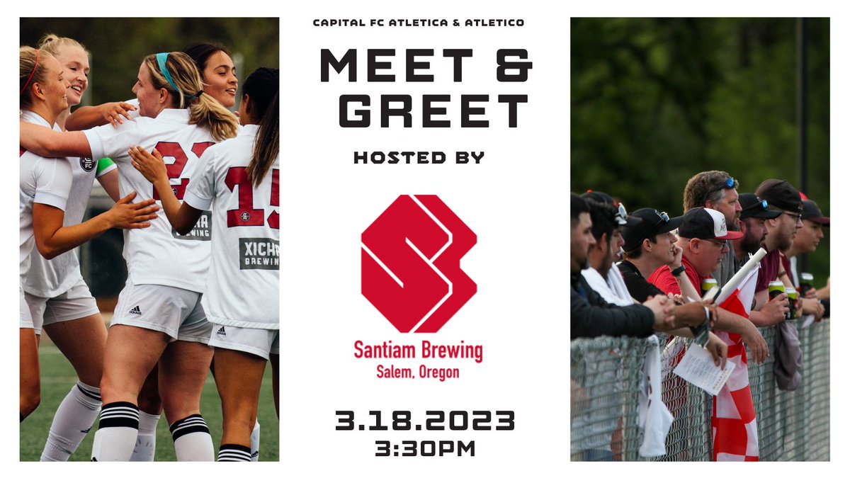 Brews. Team. Community. 🍻 

Interested in learning more about your local #Path2Pro squads? Join us 3/18 at <a href="/SantiamBrewing/">Santiam Brewing</a> for a Meet &amp; Greet! 

3:30 | Meet a few of the local players and ask questions, win raffle prizes

4:30 | <a href="/TimbersFC/">Portland Timbers</a> watch party

SEE YOU THERE, SALEM❗️